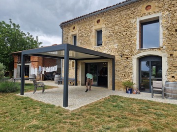 Pose d'une magnifique pergola aux alentours de Villefranche de lauragais