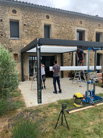 Pose d'une magnifique pergola aux alentours de Villefranche de lauragais