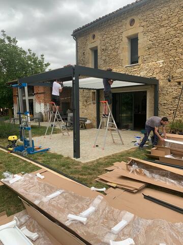 Pose d'une magnifique pergola aux alentours de Villefranche de lauragais